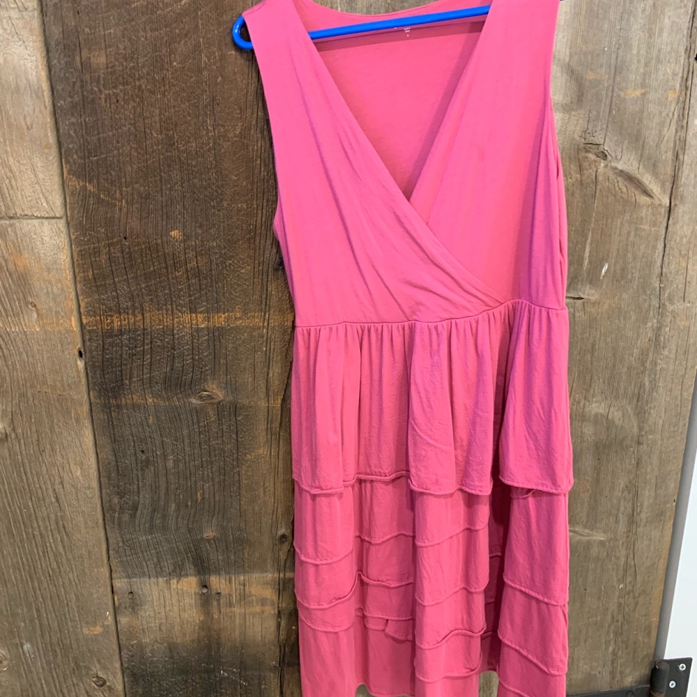 Garnet Hill pink summer dress
